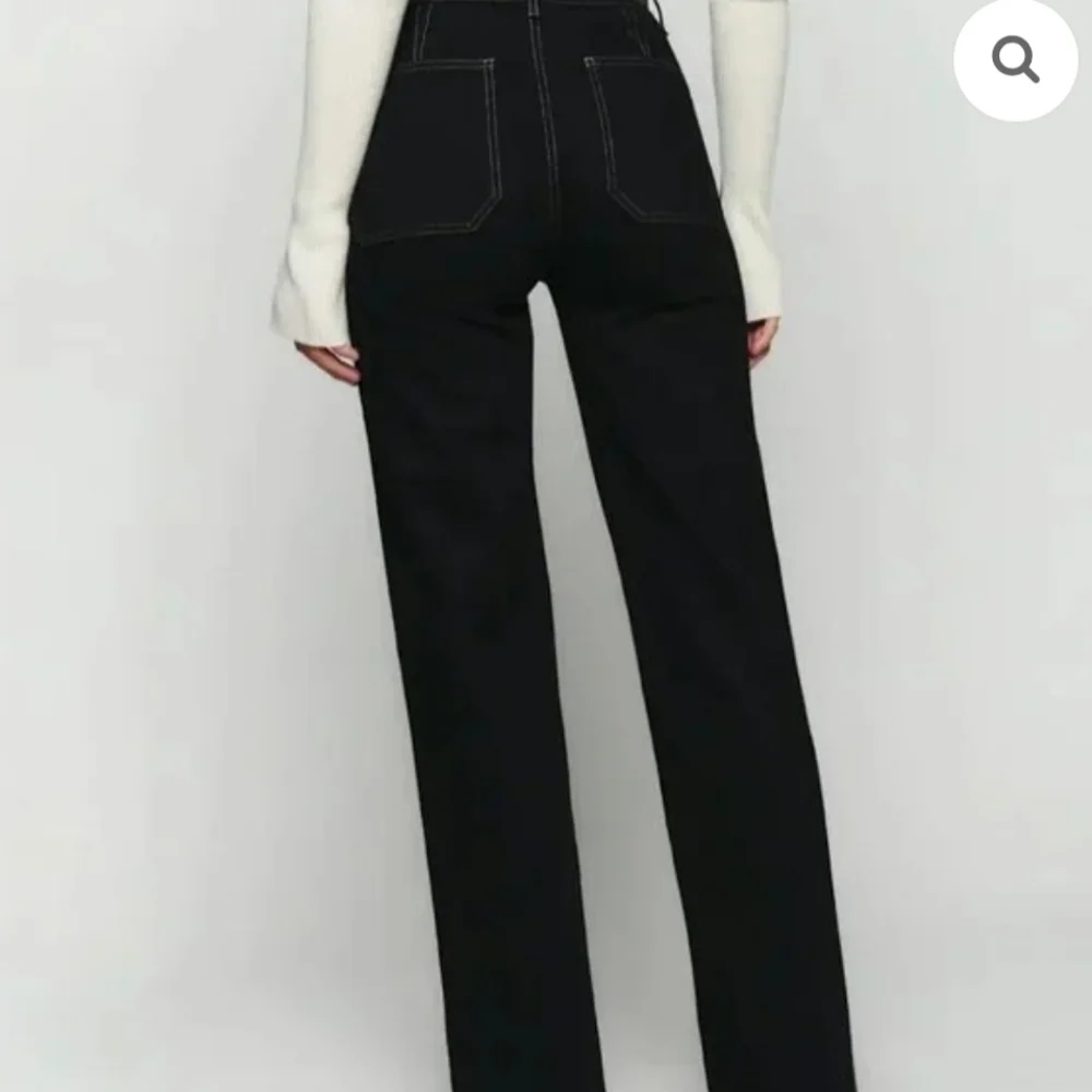 Reformation Alyssa High Rise Wide Leg Long Jeans, Size 32 - Picture 3 of 13